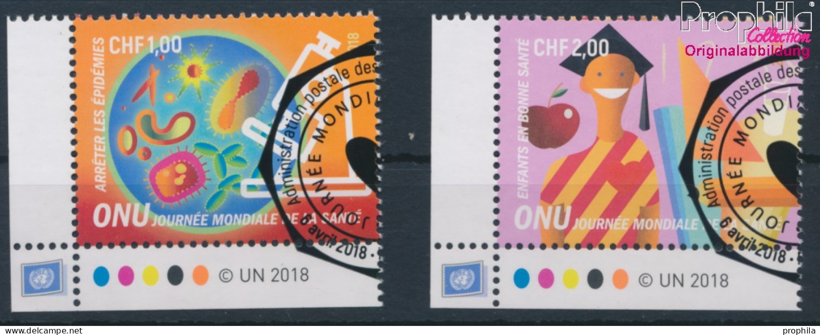 UNO - Genf 1029-1030 (kompl.Ausg.) Gestempelt 2018 Weltgesundheitstag (10196775 - Gebruikt