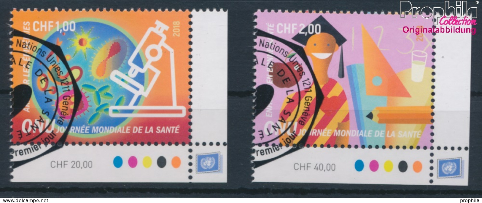 UNO - Genf 1029-1030 (kompl.Ausg.) Gestempelt 2018 Weltgesundheitstag (10196776 - Used Stamps