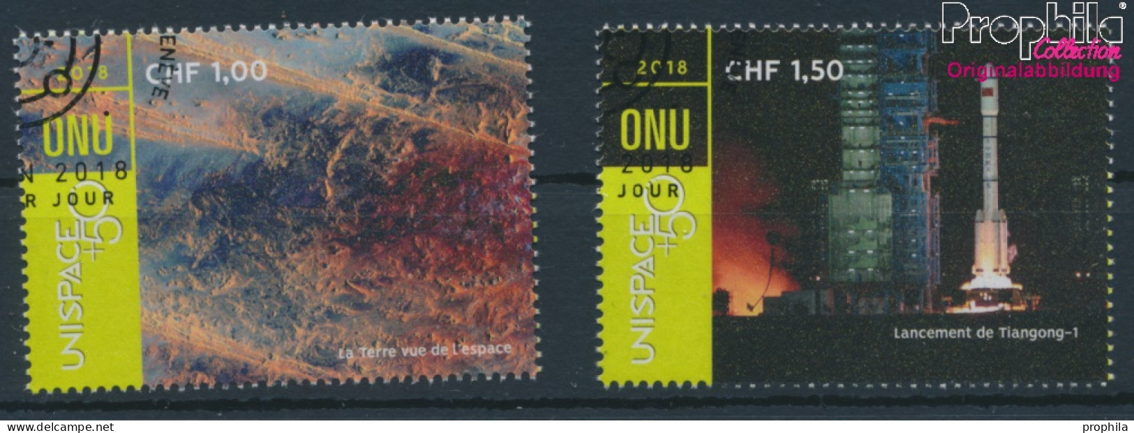 UNO - Genf 1041-1042 (kompl.Ausg.) Gestempelt 2018 Erforschung Des Weltraums (10196745 - Used Stamps