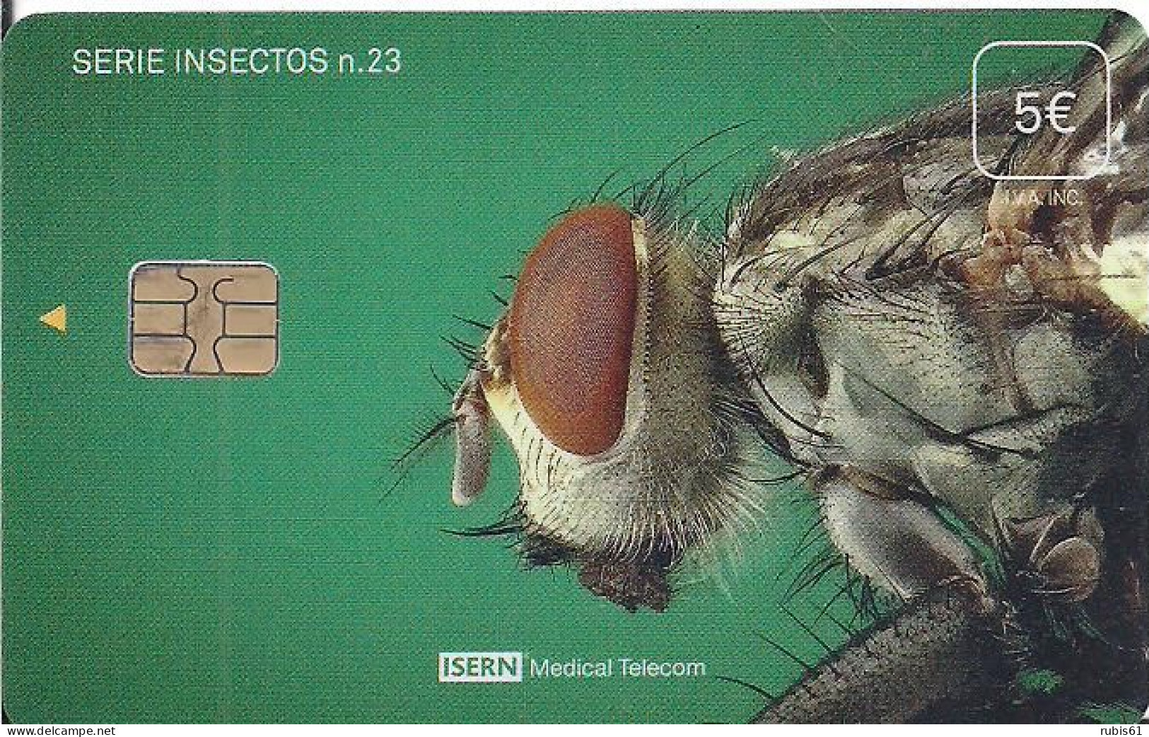 TARJETA ISERN DE TV Y TELEFONO INSECTOS 23 - Other & Unclassified