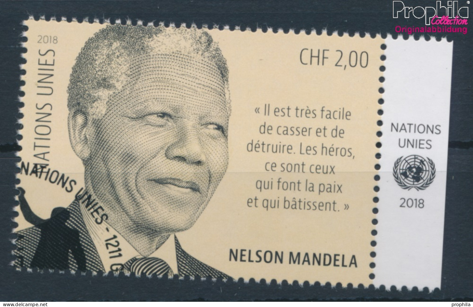 UNO - Genf 1044 (kompl.Ausg.) Gestempelt 2018 Nelson Mandela (10196719 - Usados