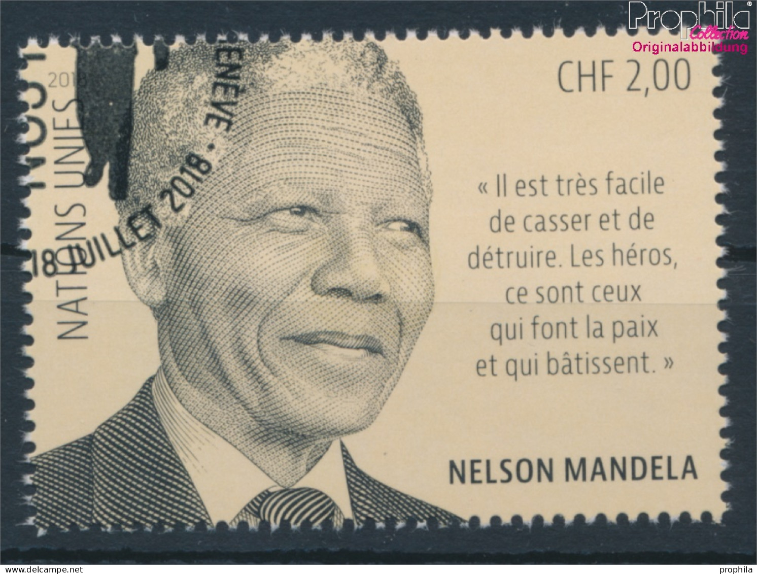 UNO - Genf 1044 (kompl.Ausg.) Gestempelt 2018 Nelson Mandela (10196731 - Usados