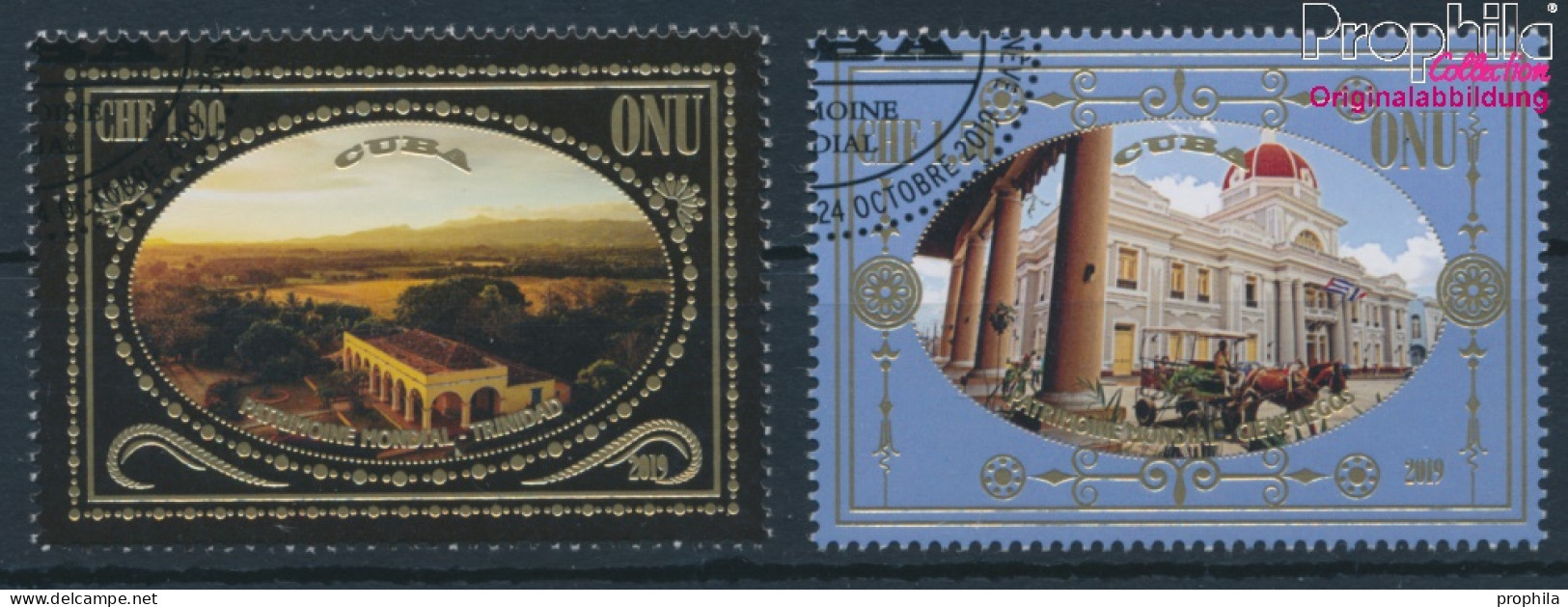 UNO - Genf 1098-1099 (kompl.Ausg.) Gestempelt 2019 UNESCO Welterbe Kuba (10196672 - Oblitérés