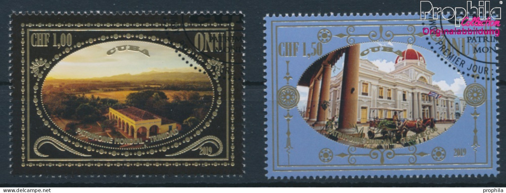 UNO - Genf 1098-1099 (kompl.Ausg.) Gestempelt 2019 UNESCO Welterbe Kuba (10196673 - Used Stamps