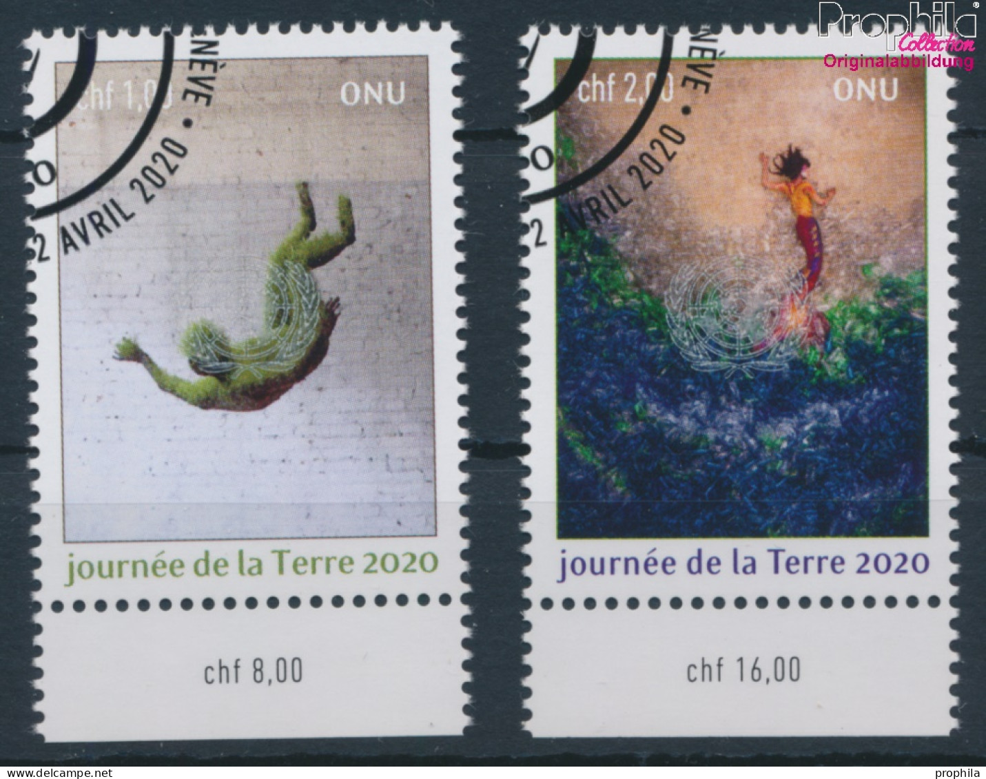 UNO - Genf 1112-1113 (kompl.Ausg.) Gestempelt 2020 Tag Der Erde (10196654 - Used Stamps