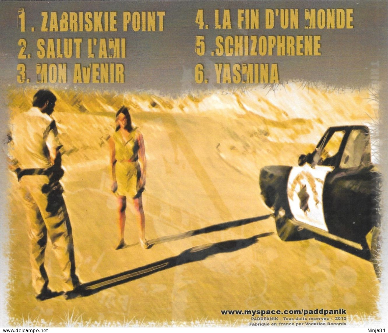 CD Padd Panik  "  Zabriskie Point " - Punk