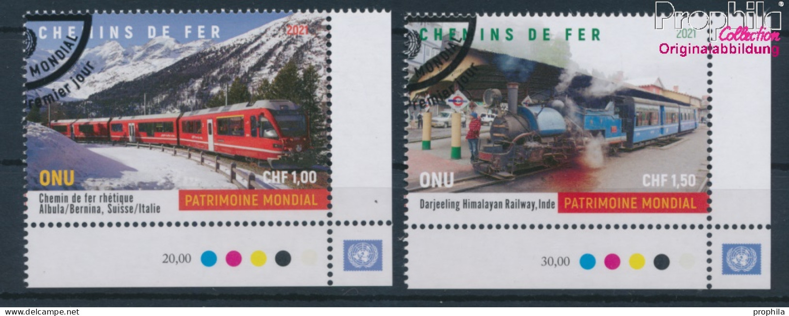 UNO - Genf 1140-1141 (kompl.Ausg.) Gestempelt 2021 Brücken Und Wasserstraßen (10196587 - Used Stamps