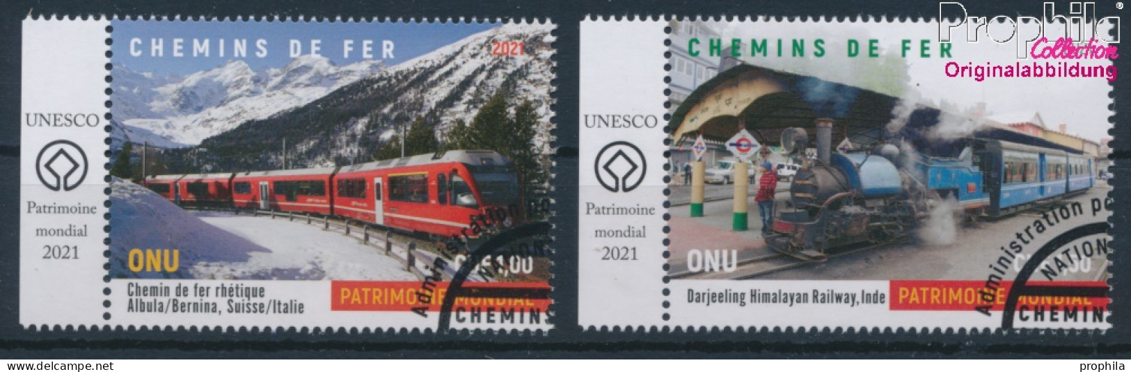 UNO - Genf 1140-1141 (kompl.Ausg.) Gestempelt 2021 Brücken Und Wasserstraßen (10196592 - Used Stamps