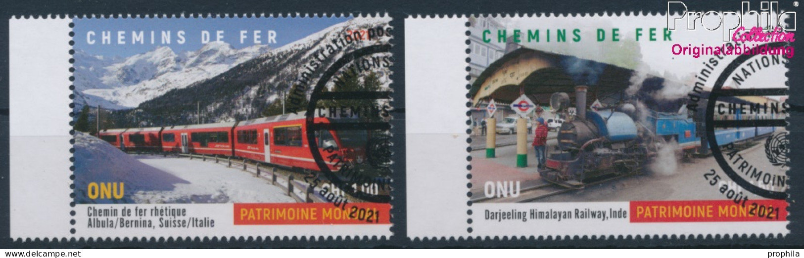 UNO - Genf 1140-1141 (kompl.Ausg.) Gestempelt 2021 Brücken Und Wasserstraßen (10196596 - Used Stamps