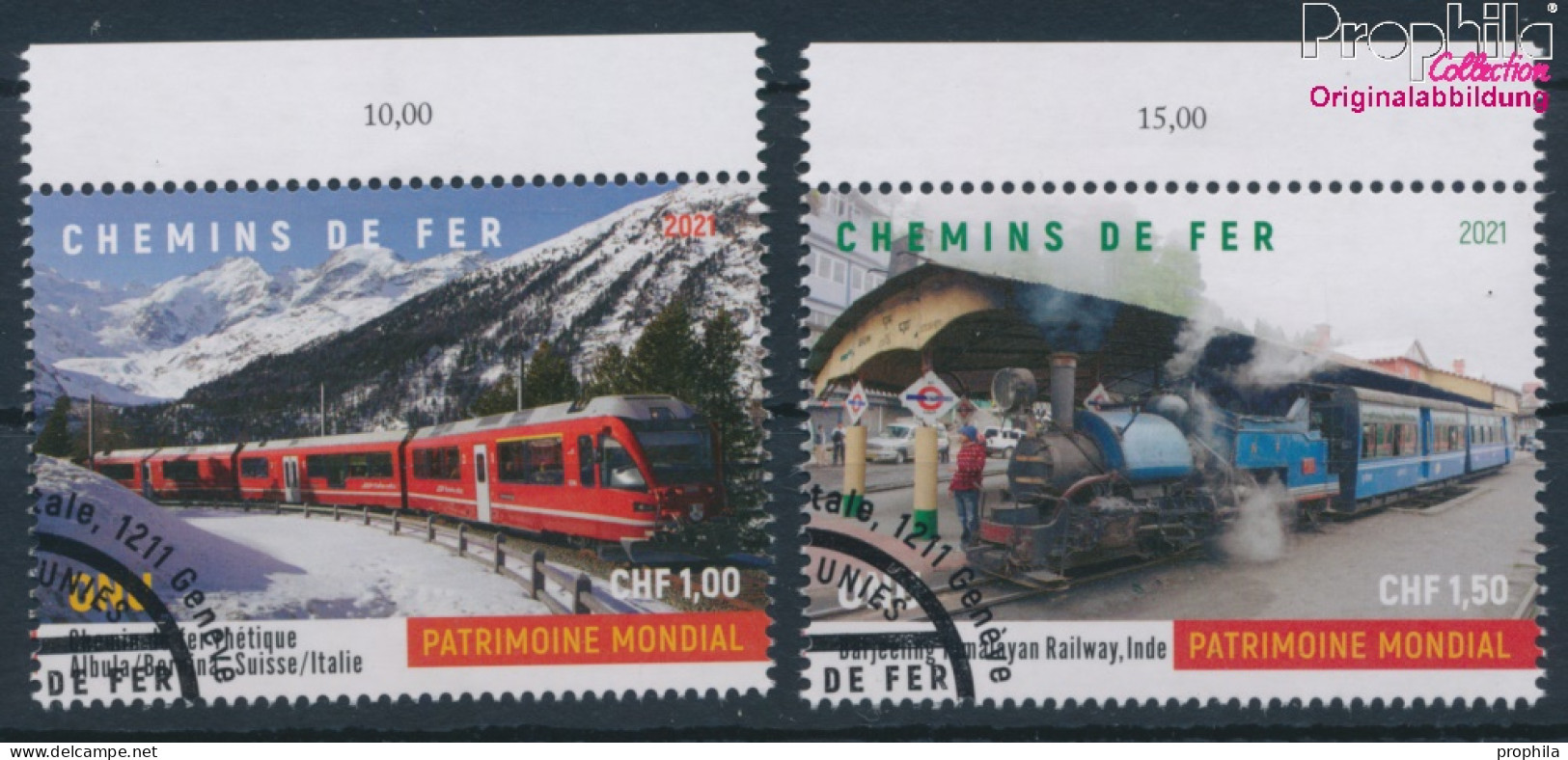 UNO - Genf 1140-1141 (kompl.Ausg.) Gestempelt 2021 Brücken Und Wasserstraßen (10196605 - Used Stamps