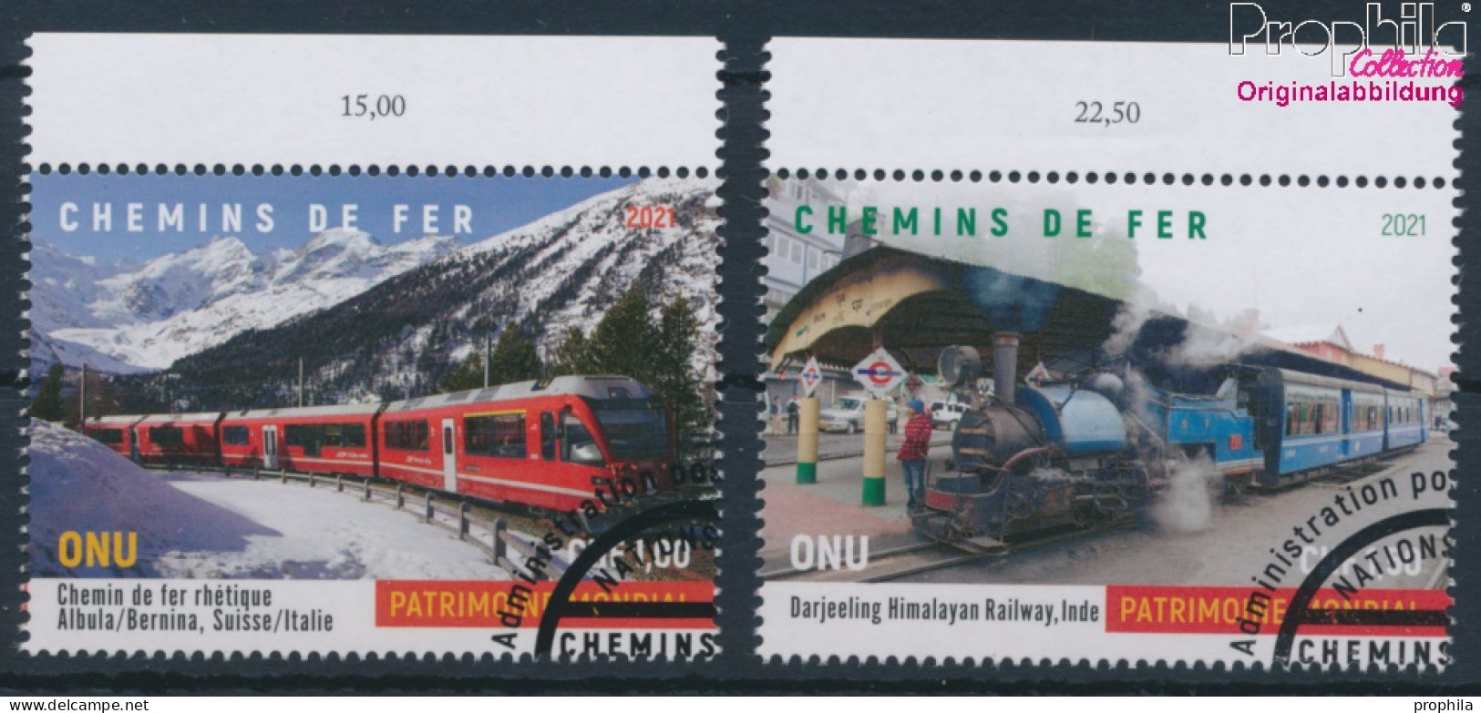 UNO - Genf 1140-1141 (kompl.Ausg.) Gestempelt 2021 Brücken Und Wasserstraßen (10196606 - Used Stamps