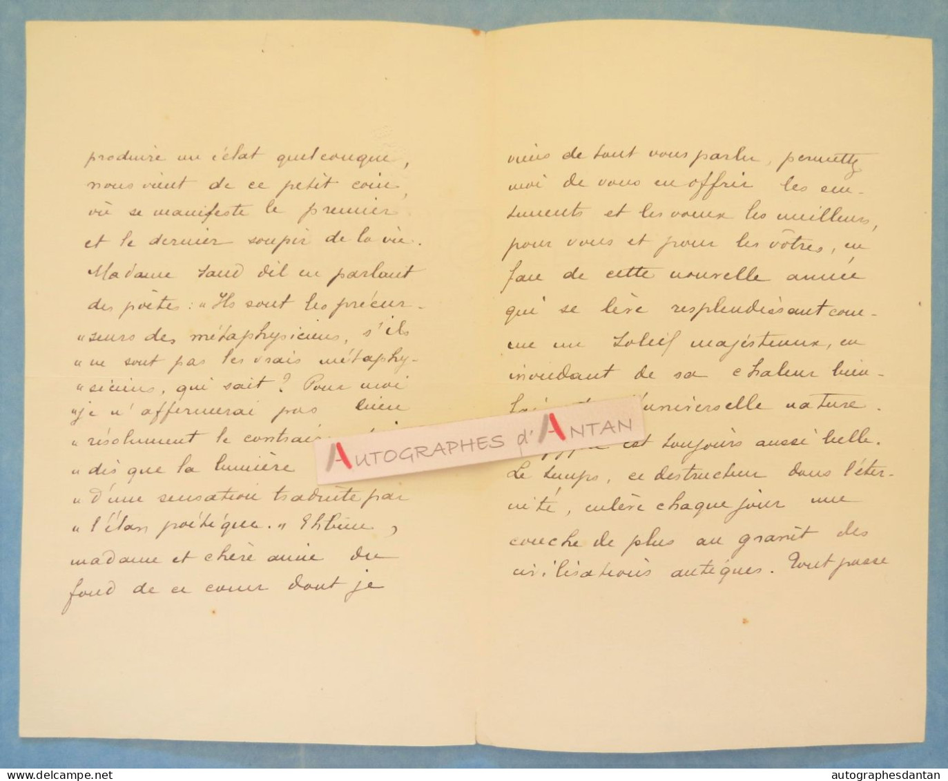 ● L.A.S 1905 Egypte (Prince Haida ?) à Juliette ADAM Lettre Egypt Le Caire - Madame SAND - Lettre Autographe - Historical Figures