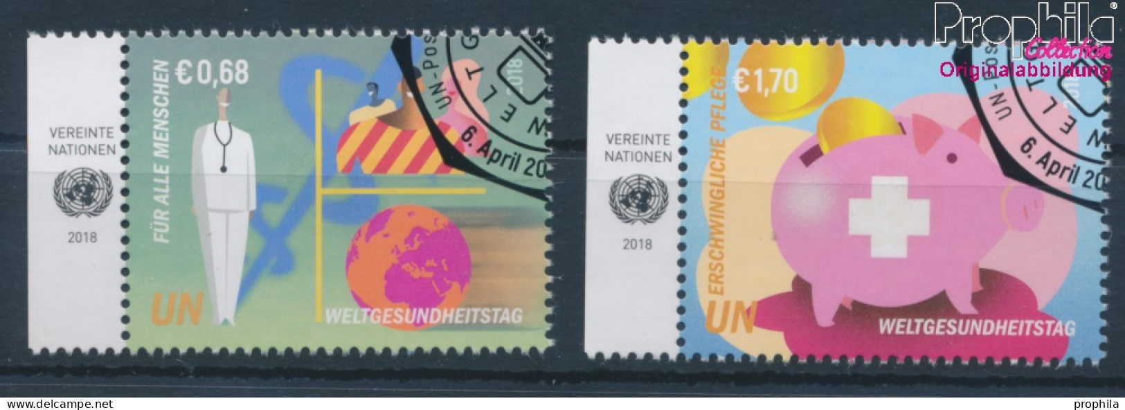 UNO - Wien 1014-1015 (kompl.Ausg.) Gestempelt 2018 Weltgesundheitstag (10216497 - Usados