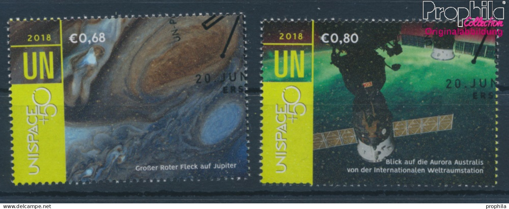 UNO - Wien 1017-1018 (kompl.Ausg.) Gestempelt 2018 Erforschung Des Weltraums (10216455 - Gebruikt