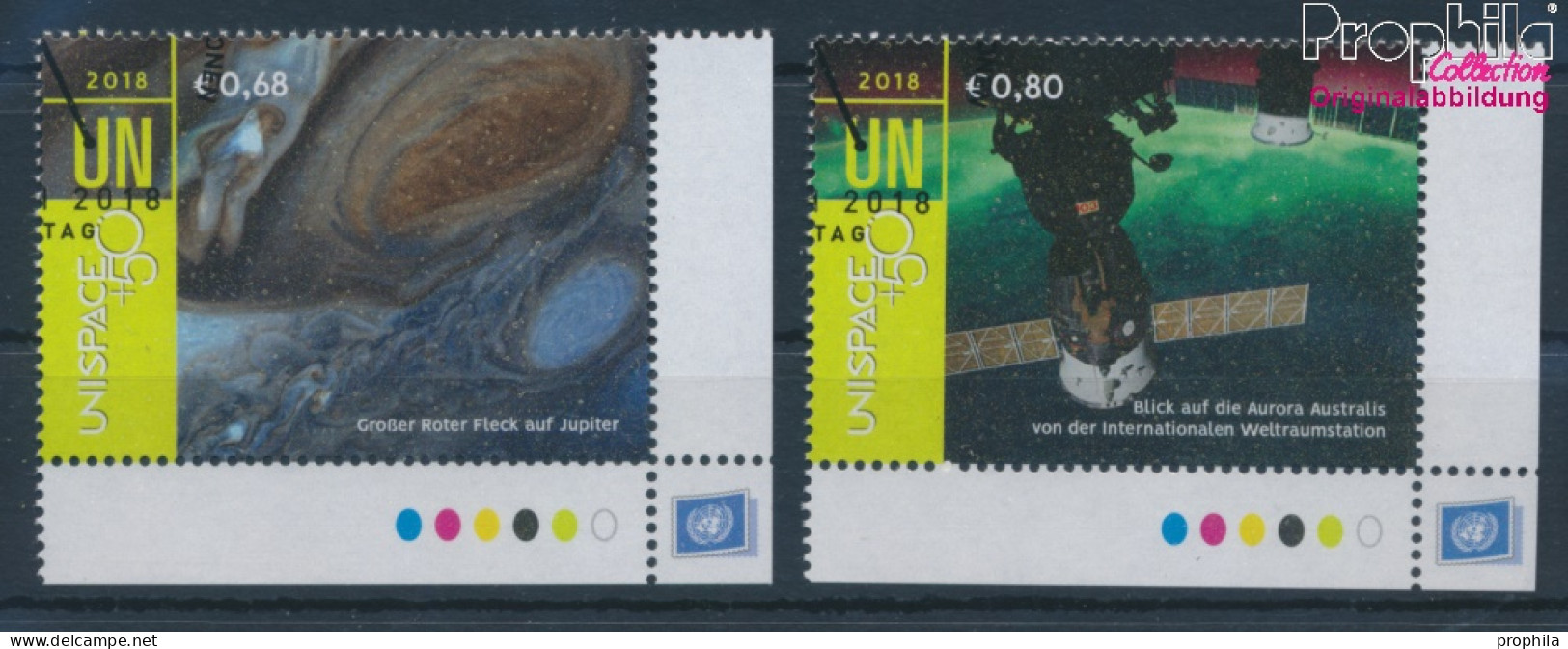 UNO - Wien 1017-1018 (kompl.Ausg.) Gestempelt 2018 Erforschung Des Weltraums (10216457 - Used Stamps