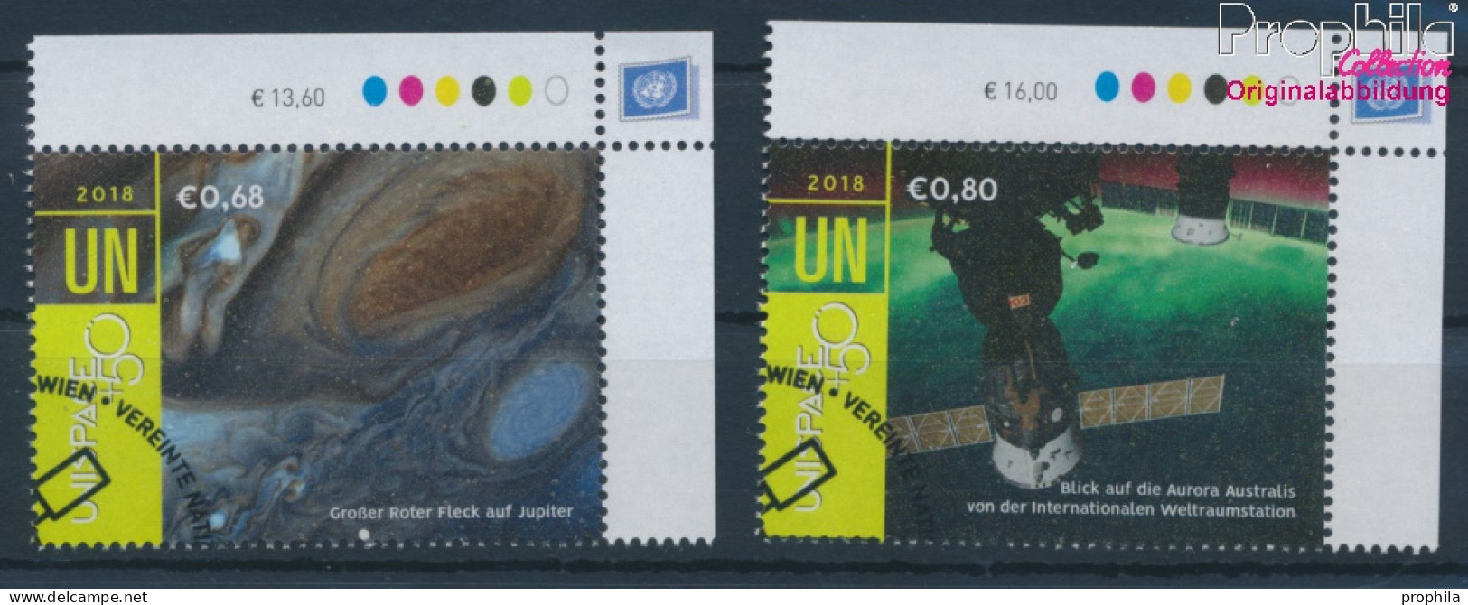 UNO - Wien 1017-1018 (kompl.Ausg.) Gestempelt 2018 Erforschung Des Weltraums (10216461 - Used Stamps