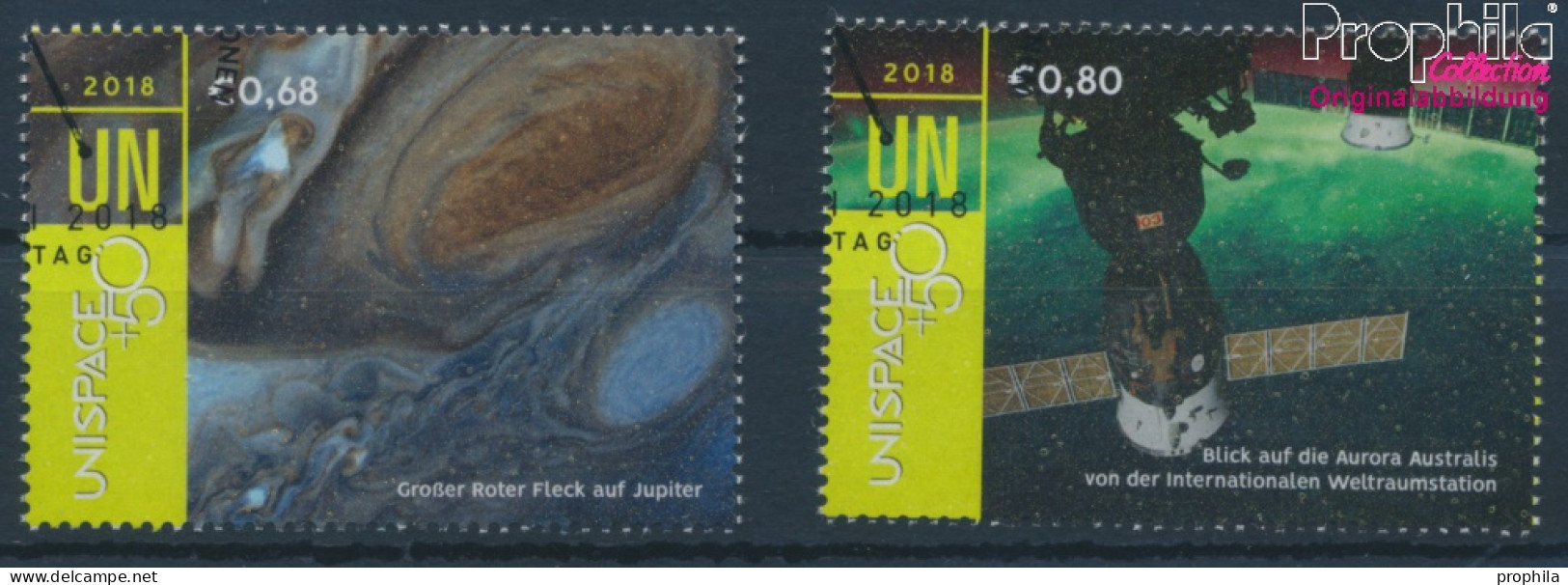UNO - Wien 1017-1018 (kompl.Ausg.) Gestempelt 2018 Erforschung Des Weltraums (10216465 - Usados