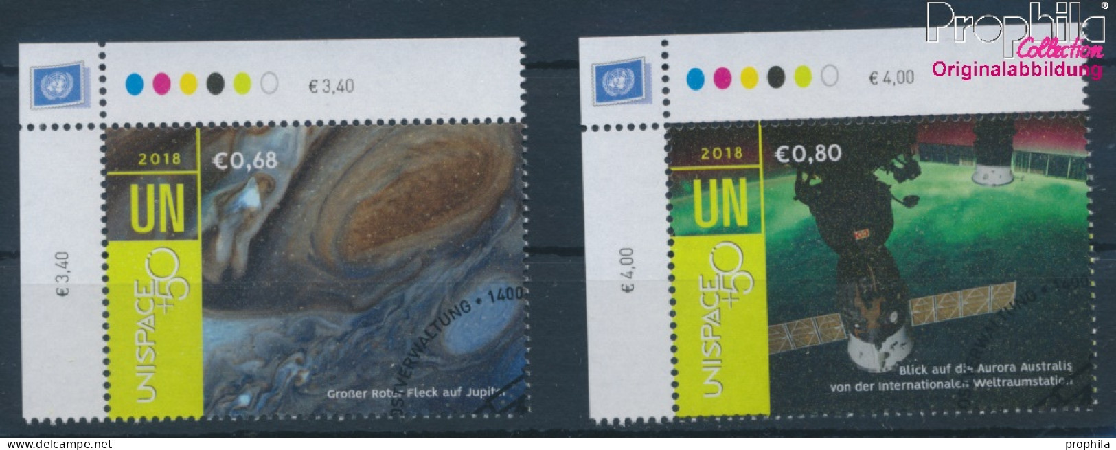 UNO - Wien 1017-1018 (kompl.Ausg.) Gestempelt 2018 Erforschung Des Weltraums (10216471 - Used Stamps