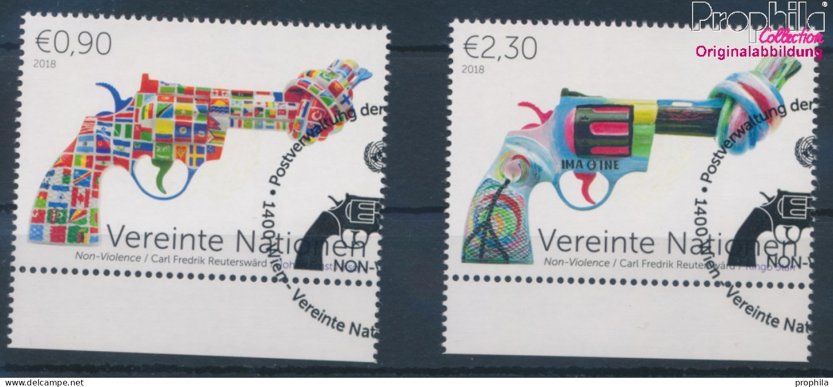 UNO - Wien 1041-1042 (kompl.Ausg.) Gestempelt 2018 Non Violence Project (10216414 - Used Stamps