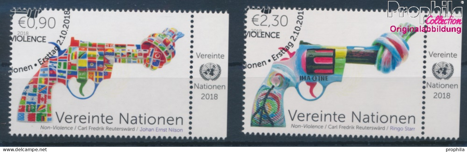 UNO - Wien 1041-1042 (kompl.Ausg.) Gestempelt 2018 Non Violence Project (10216415 - Gebraucht