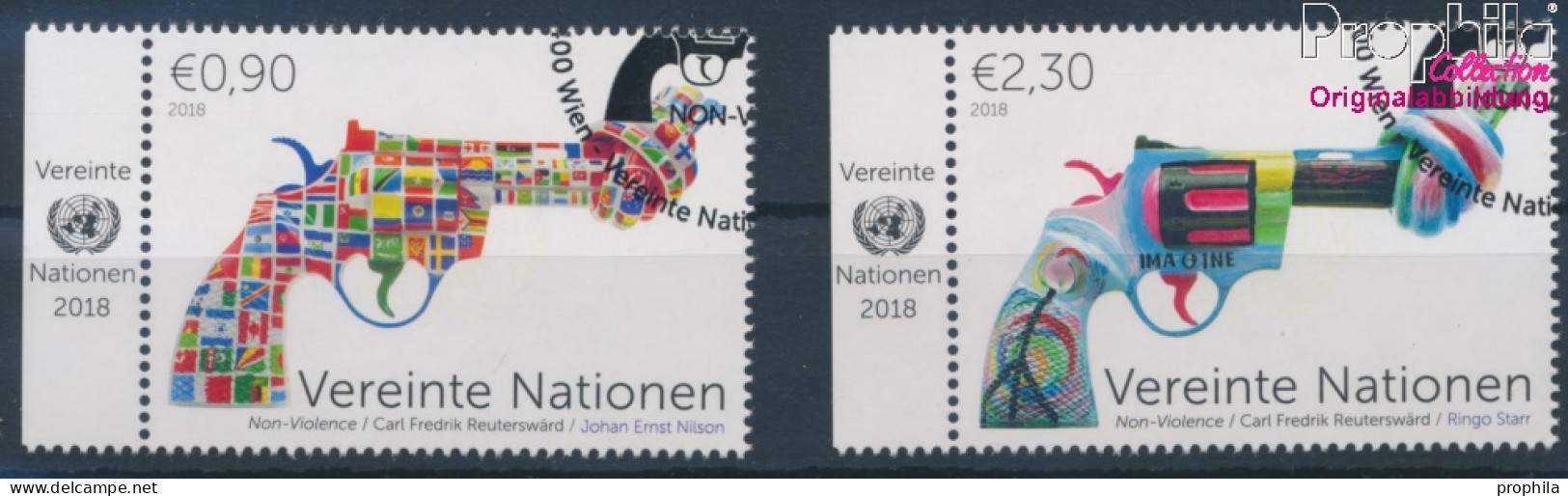 UNO - Wien 1041-1042 (kompl.Ausg.) Gestempelt 2018 Non Violence Project (10216416 - Oblitérés