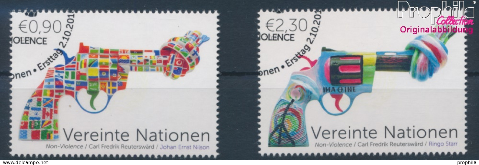 UNO - Wien 1041-1042 (kompl.Ausg.) Gestempelt 2018 Non Violence Project (10216417 - Oblitérés