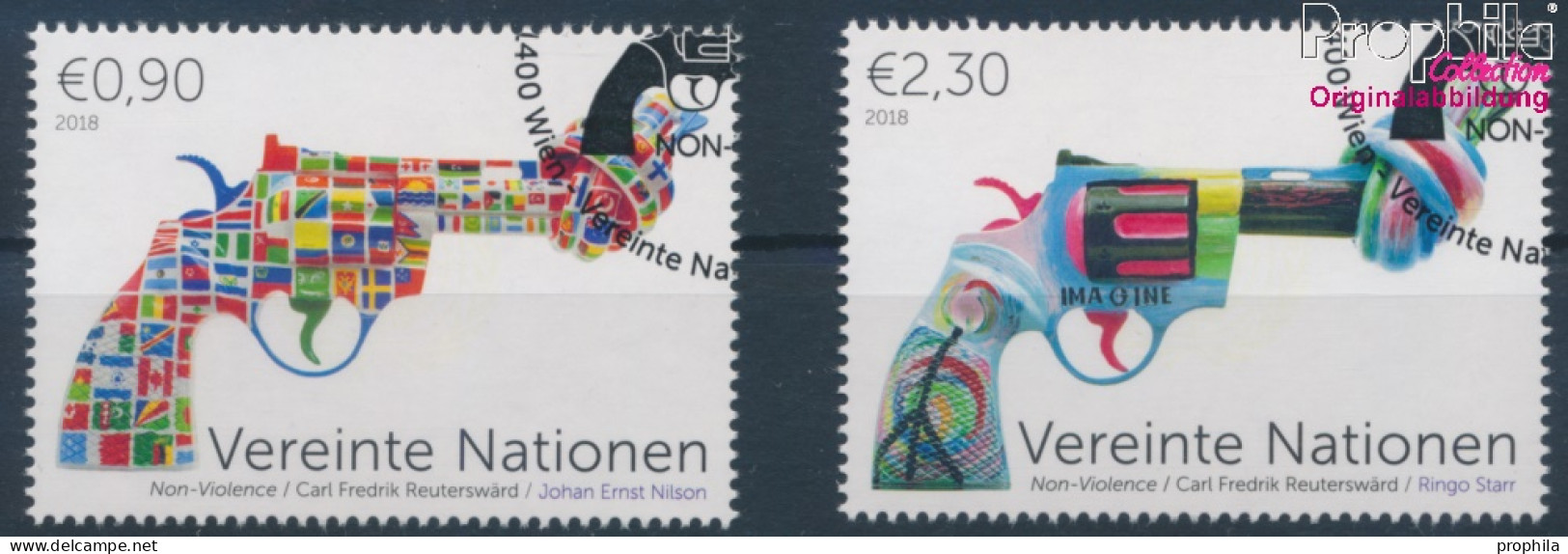 UNO - Wien 1041-1042 (kompl.Ausg.) Gestempelt 2018 Non Violence Project (10216418 - Used Stamps