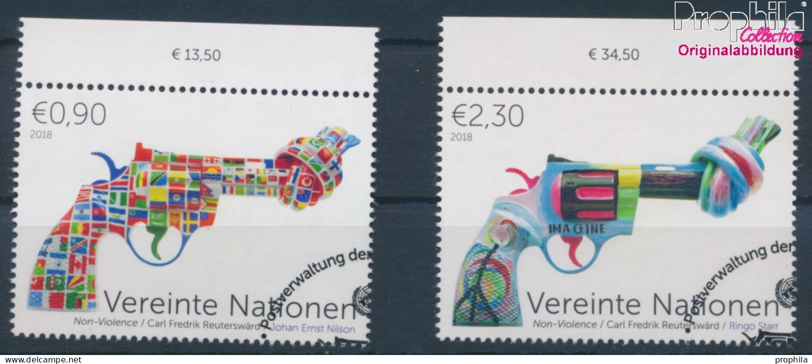 UNO - Wien 1041-1042 (kompl.Ausg.) Gestempelt 2018 Non Violence Project (10216419 - Used Stamps