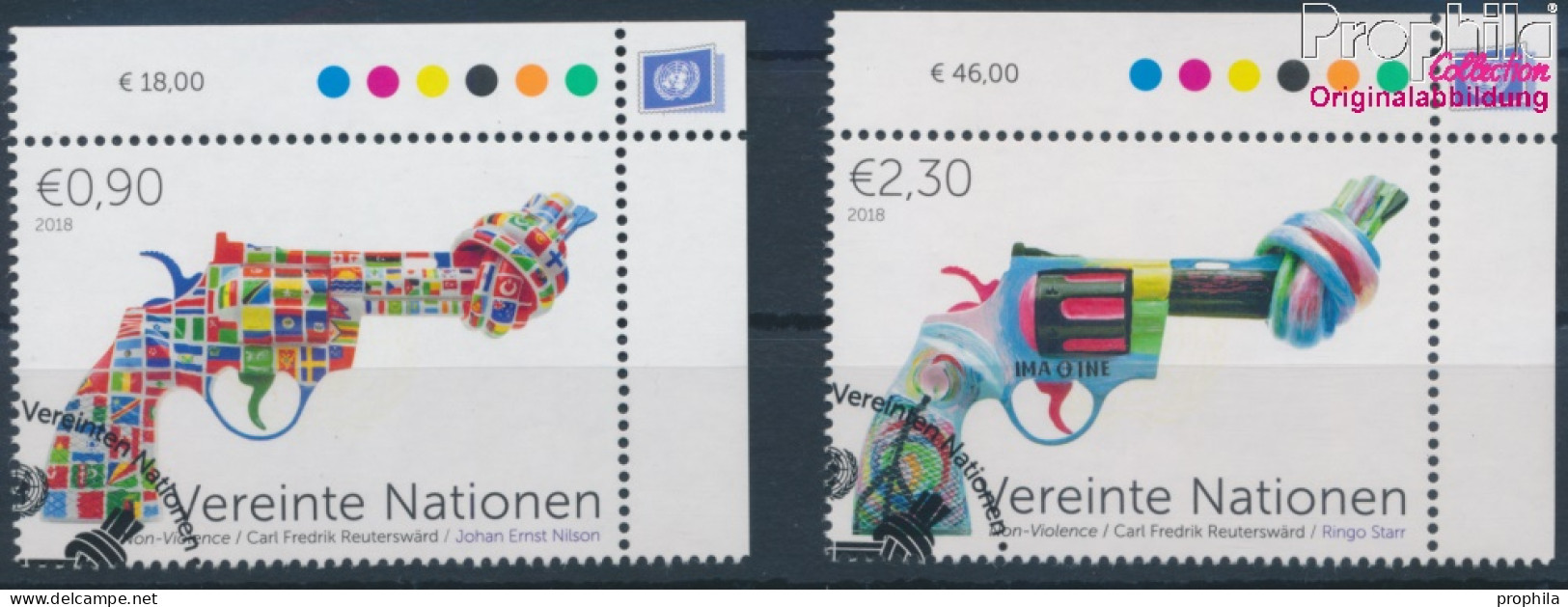 UNO - Wien 1041-1042 (kompl.Ausg.) Gestempelt 2018 Non Violence Project (10216422 - Used Stamps