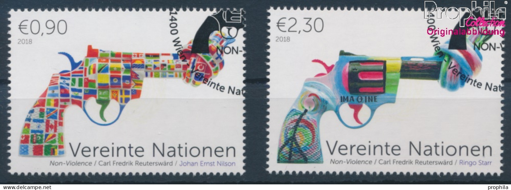 UNO - Wien 1041-1042 (kompl.Ausg.) Gestempelt 2018 Non Violence Project (10216423 - Usati