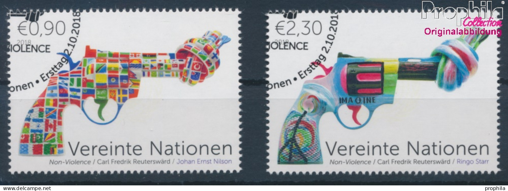 UNO - Wien 1041-1042 (kompl.Ausg.) Gestempelt 2018 Non Violence Project (10216424 - Gebraucht