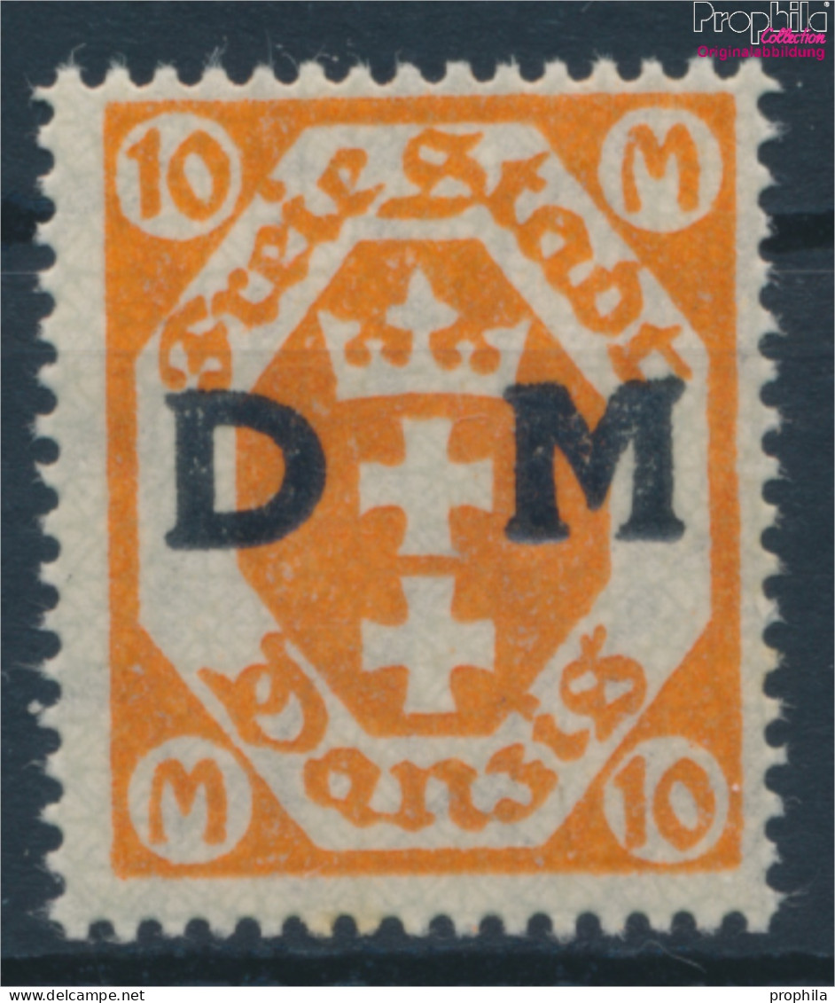 Danzig D31X Stehendes Wasserzeichen Postfrisch 1923 Dienstmarke (10215730 - Servizio