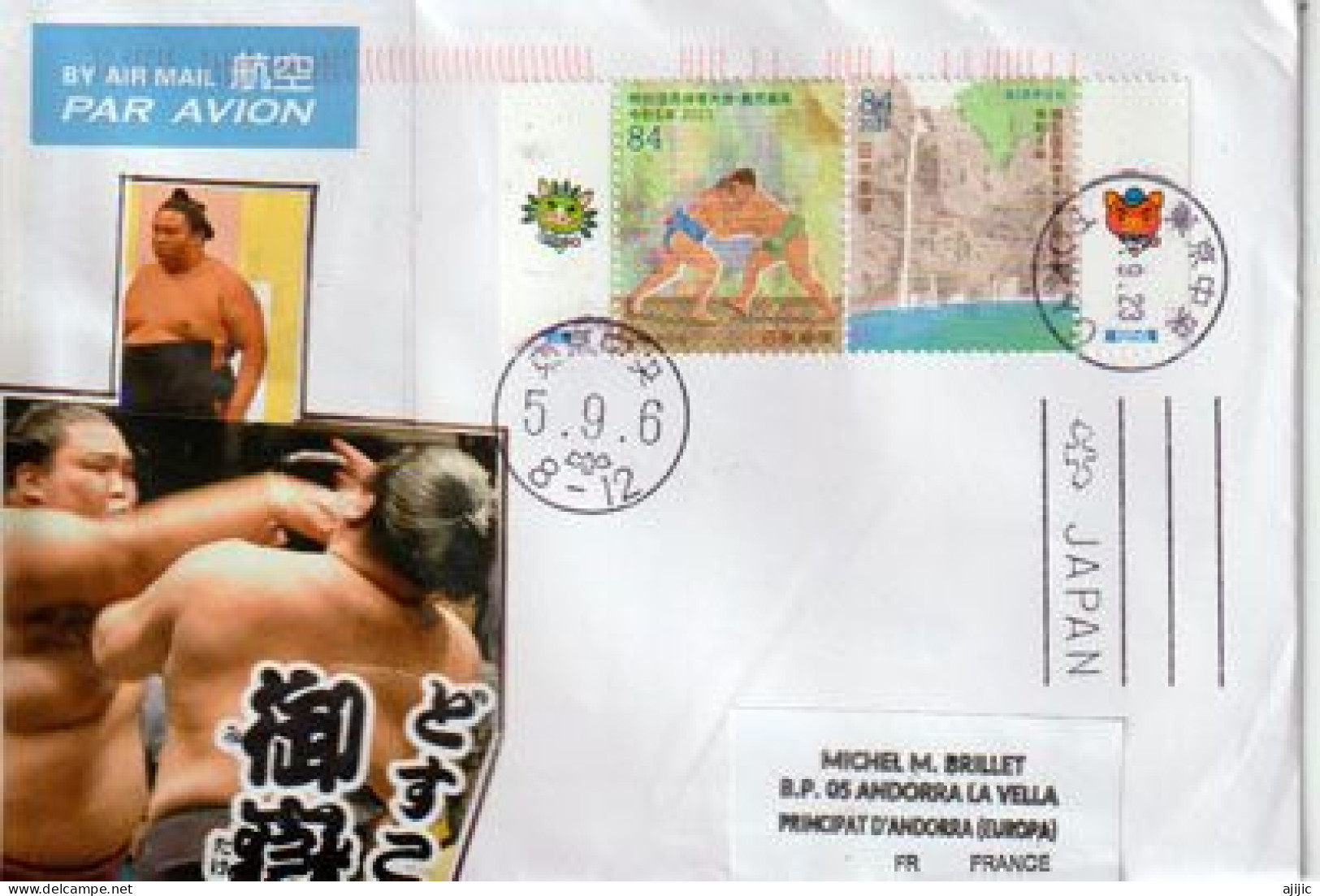 2023. Sumo, Japanese Wrestling | Japan Experience, Letter To Andorra - Briefe U. Dokumente