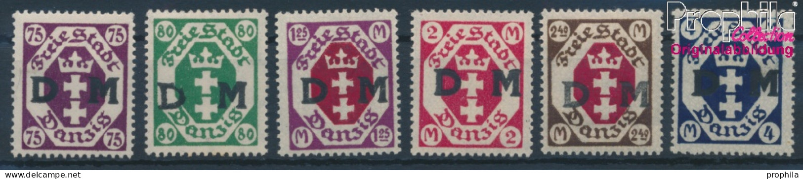 Danzig D15-D20 (kompl.Ausg.) Mit Falz 1922 Dienstmarke (10215733 - Service