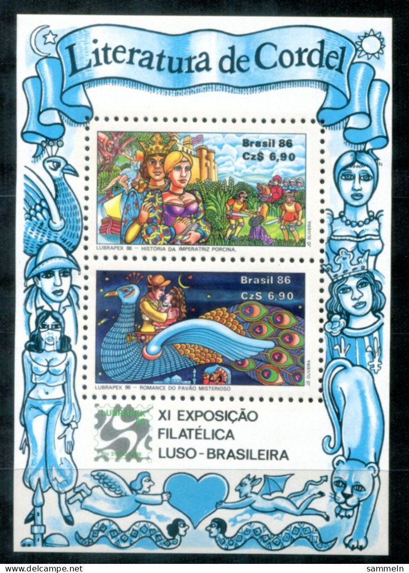 BRASILIEN Block 71, Bl.71 Mnh - Comics, Bandes Dessinées - BRAZIL / BRÉSIL - Blocs-feuillets