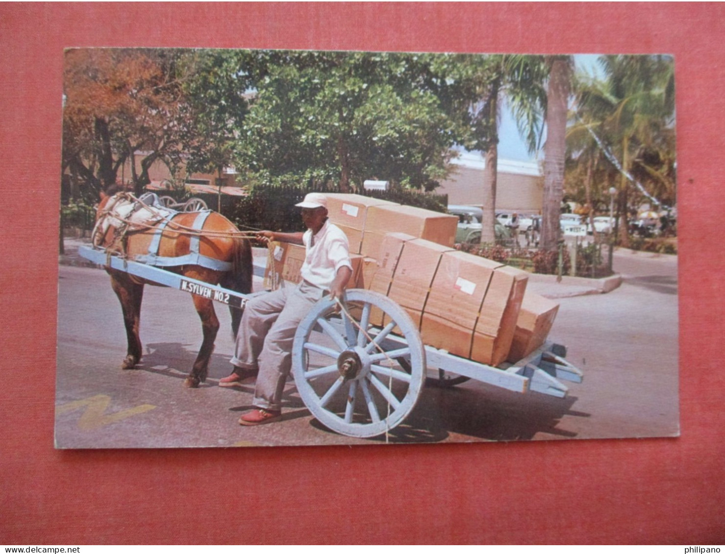 Native Two Wheel Carts For Delivery Nassau Bahamas   Ref 6181 - Bahamas