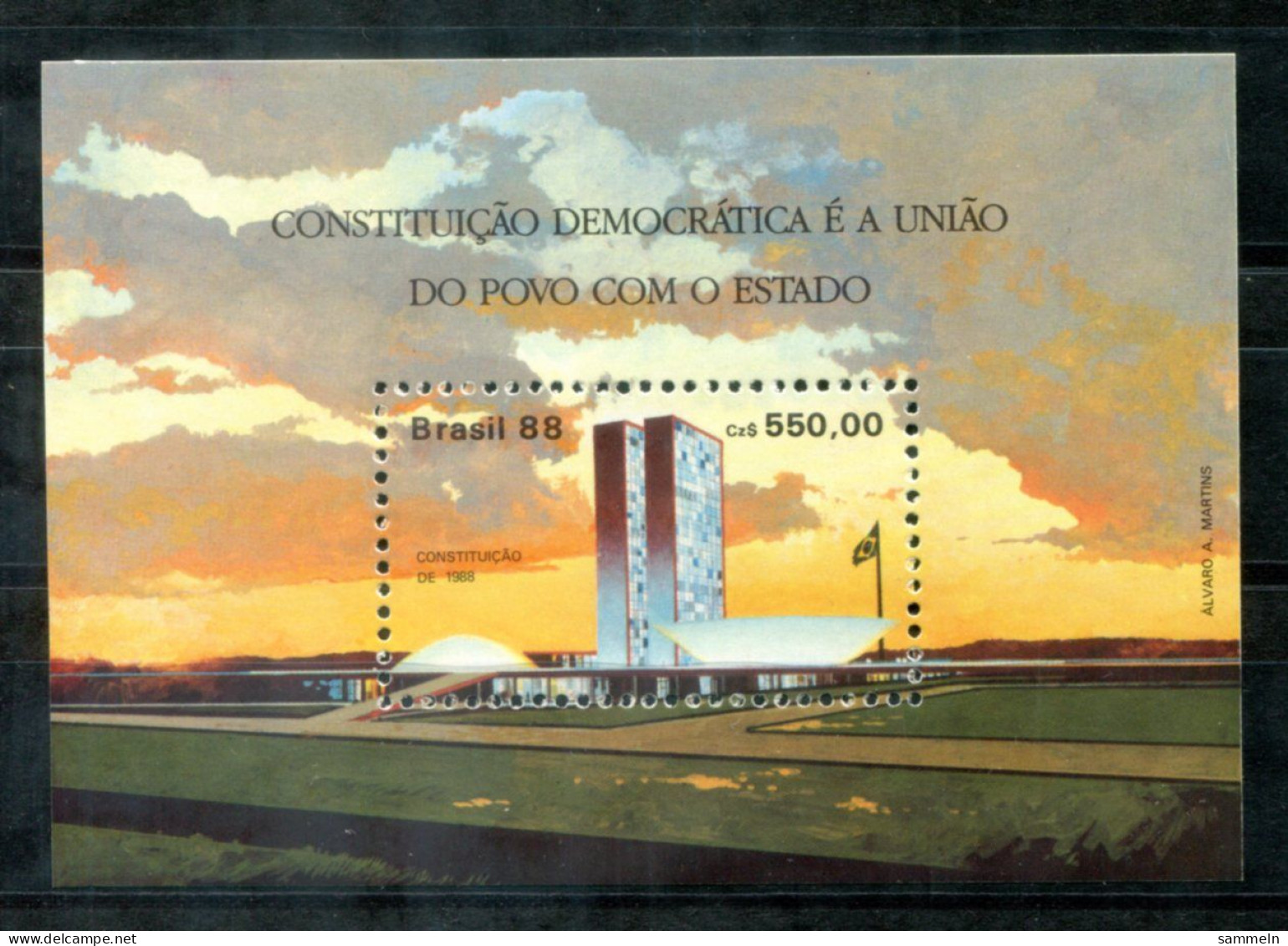 BRASILIEN Block 75, Bl.75 Mnh - Konstitution, Constitution - BRAZIL / BRÉSIL - Blocs-feuillets