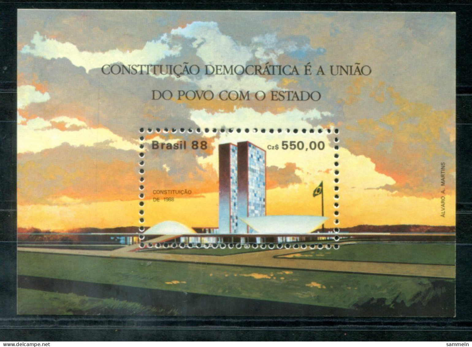 BRASILIEN Block 75, Bl.75 Mnh (see TEXT !!) - Konstitution, Constitution - BRAZIL / BRÉSIL - Blocks & Sheetlets