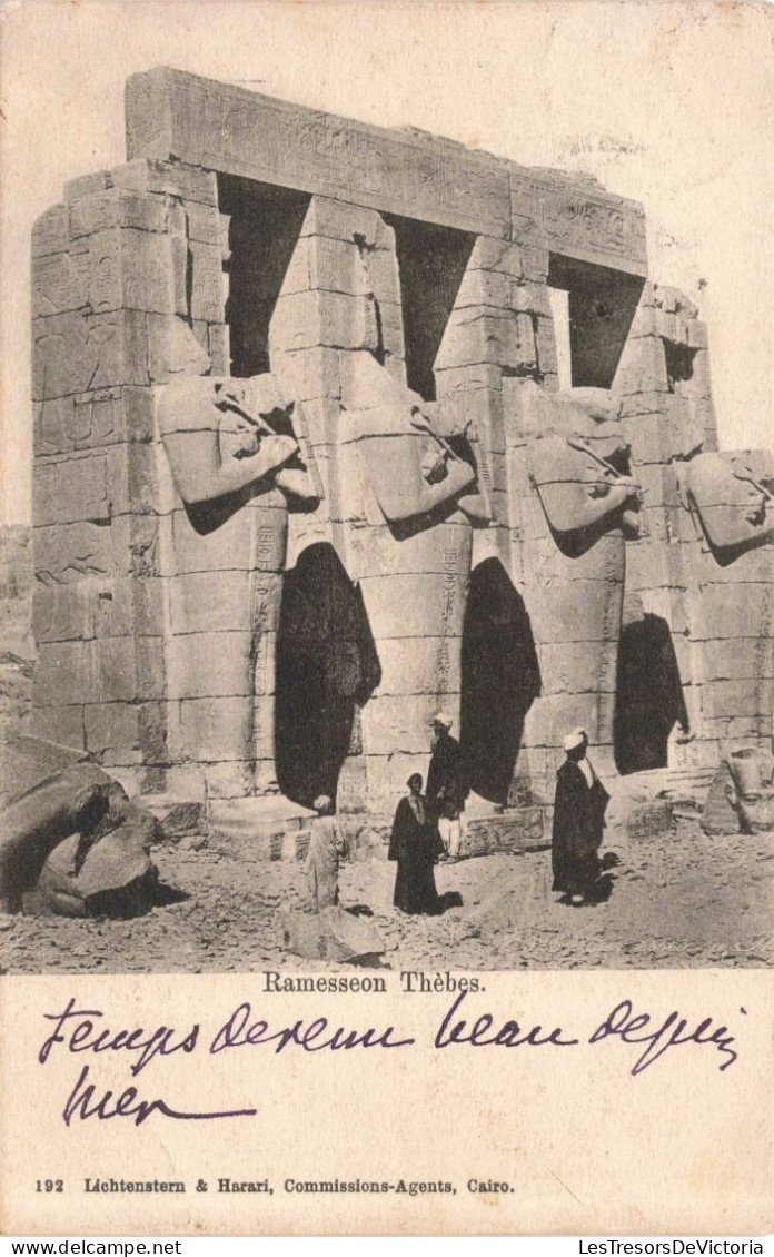 EGYPTE - Thèbes  - Ramesseon - Carte Postale Ancienne - Edfou