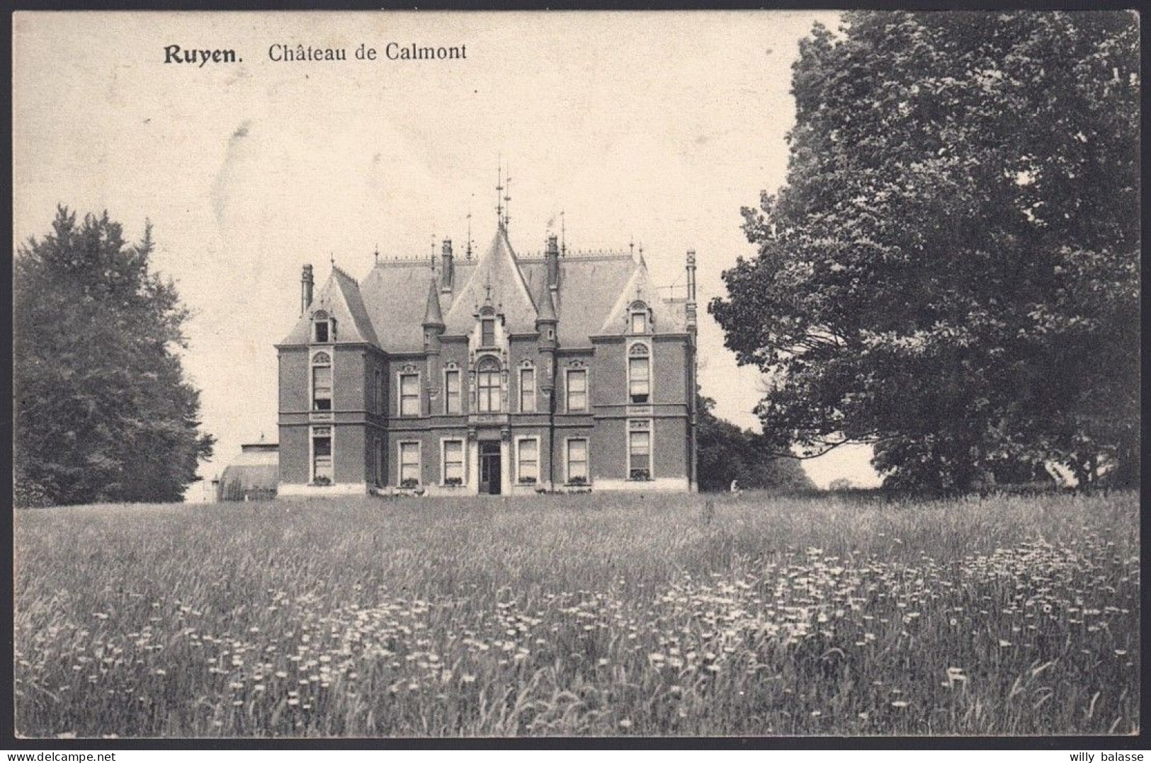 +++ CPA - RUYEN - RUIEN - Château De CALMONT - Cachet Griffe  // - Kluisbergen