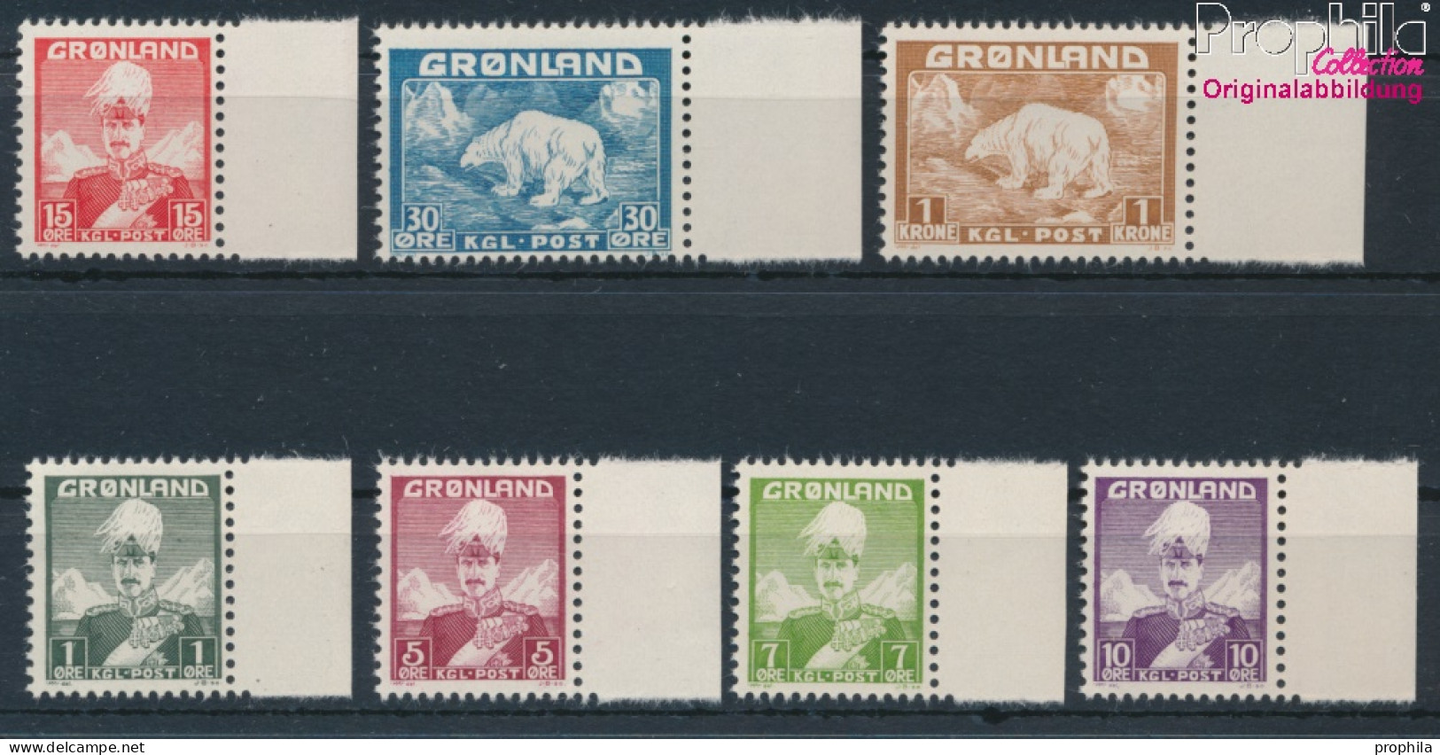 Dänemark - Grönland Postfrisch Christian X. 1938 König Christian X.  (10174191 - Gebruikt