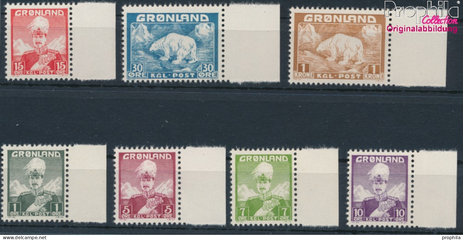 Dänemark - Grönland Postfrisch Christian X. 1938 König Christian X.  (10174192 - Gebraucht