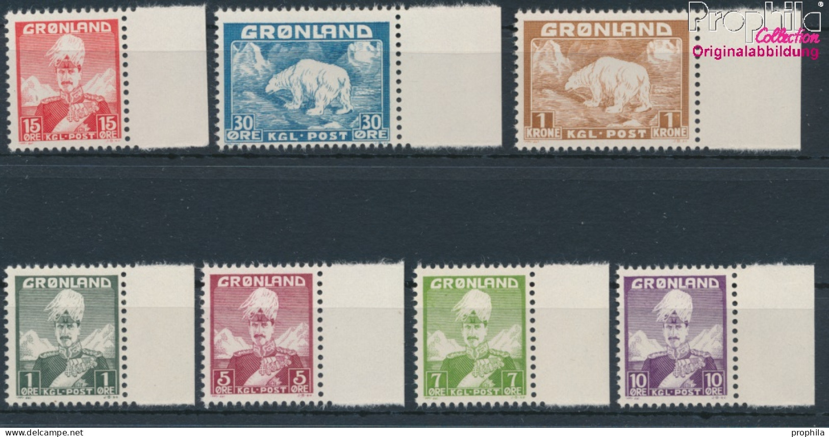 Dänemark - Grönland Postfrisch Christian X. 1938 König Christian X.  (10174193 - Usati