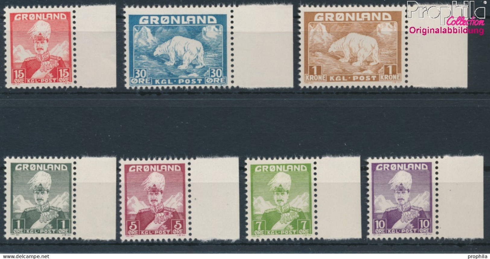 Dänemark - Grönland Postfrisch Christian X. 1938 König Christian X.  (10174194 - Usati