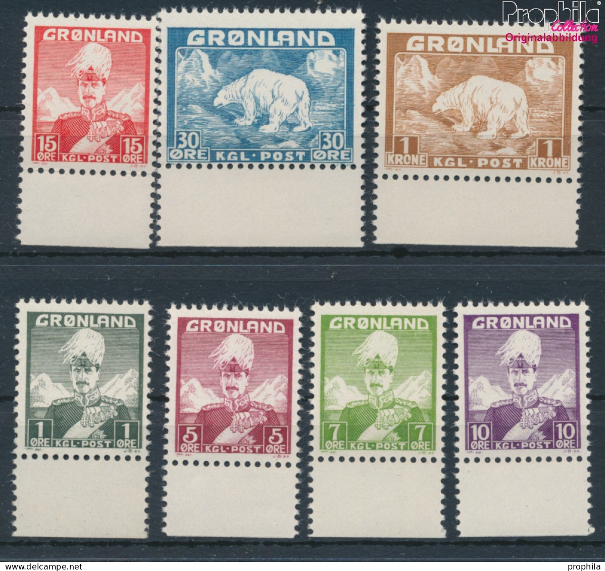 Dänemark - Grönland Postfrisch Christian X. 1938 König Christian X.  (10174203 - Gebruikt