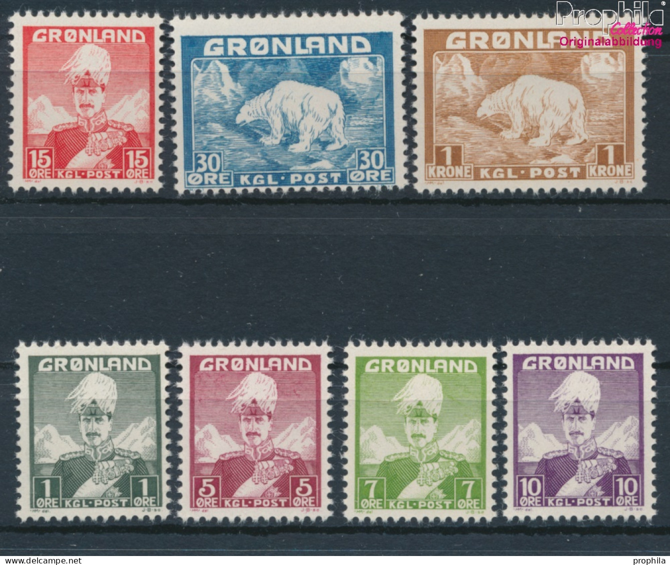 Dänemark - Grönland Postfrisch Christian X. 1938 König Christian X.  (10174205 - Usati