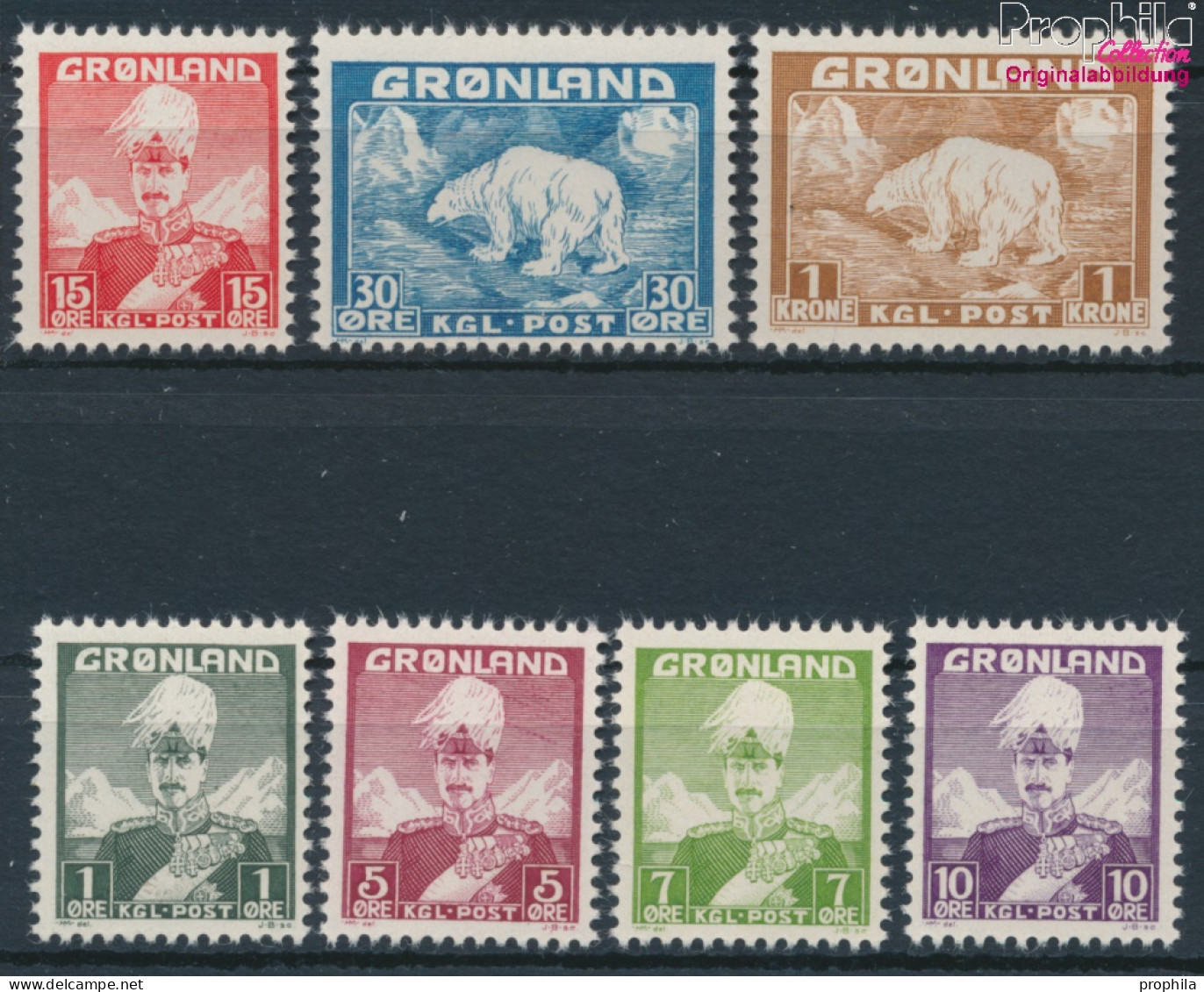 Dänemark - Grönland Postfrisch Christian X. 1938 König Christian X.  (10174206 - Usados