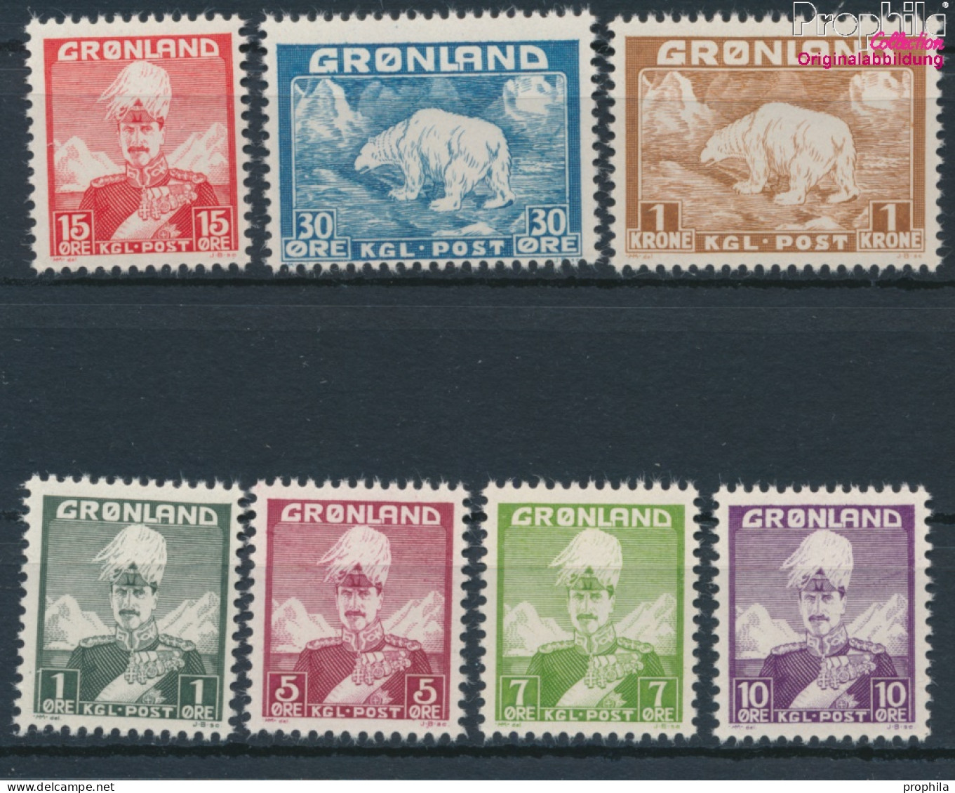 Dänemark - Grönland Postfrisch Christian X. 1938 König Christian X.  (10174207 - Oblitérés