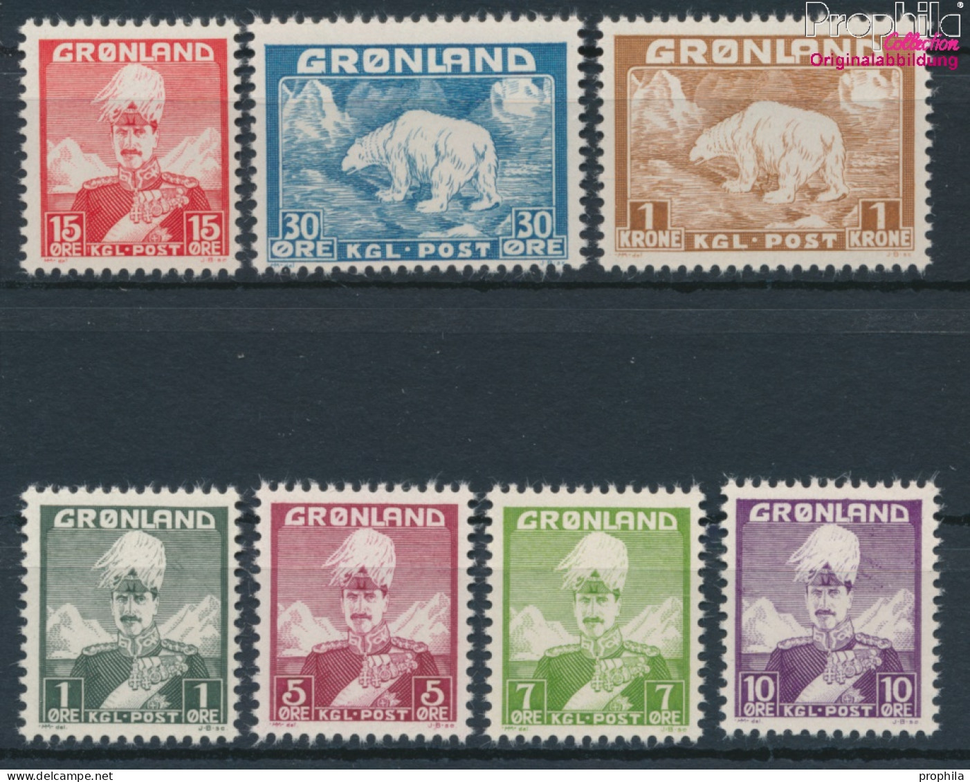Dänemark - Grönland Postfrisch Christian X. 1938 König Christian X.  (10174208 - Oblitérés