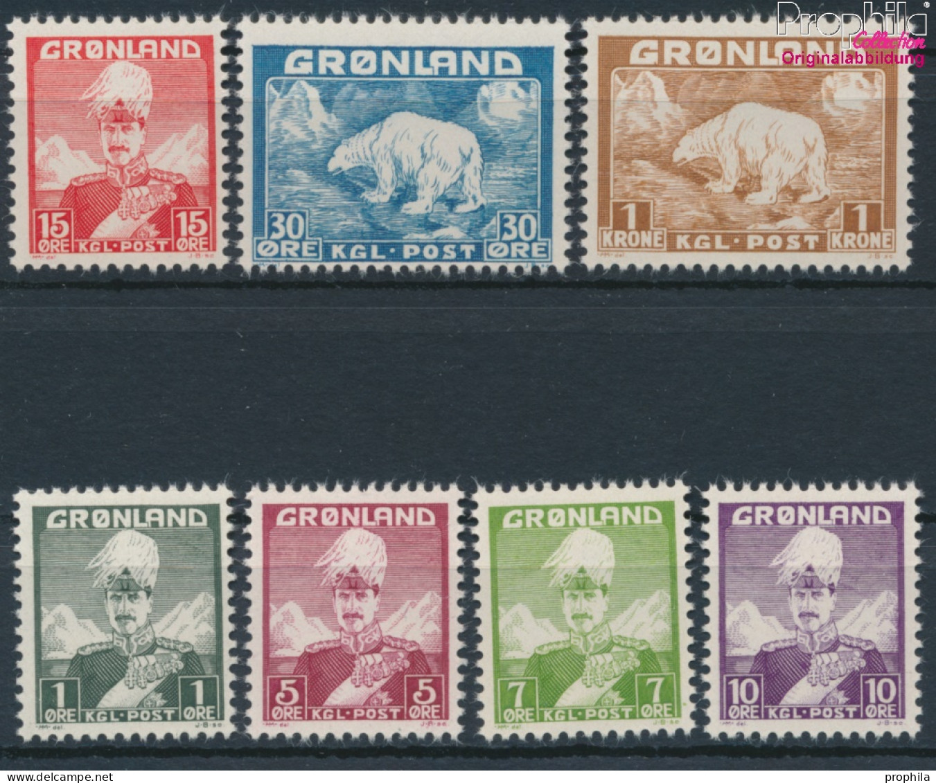 Dänemark - Grönland Postfrisch Christian X. 1938 König Christian X.  (10174209 - Usados